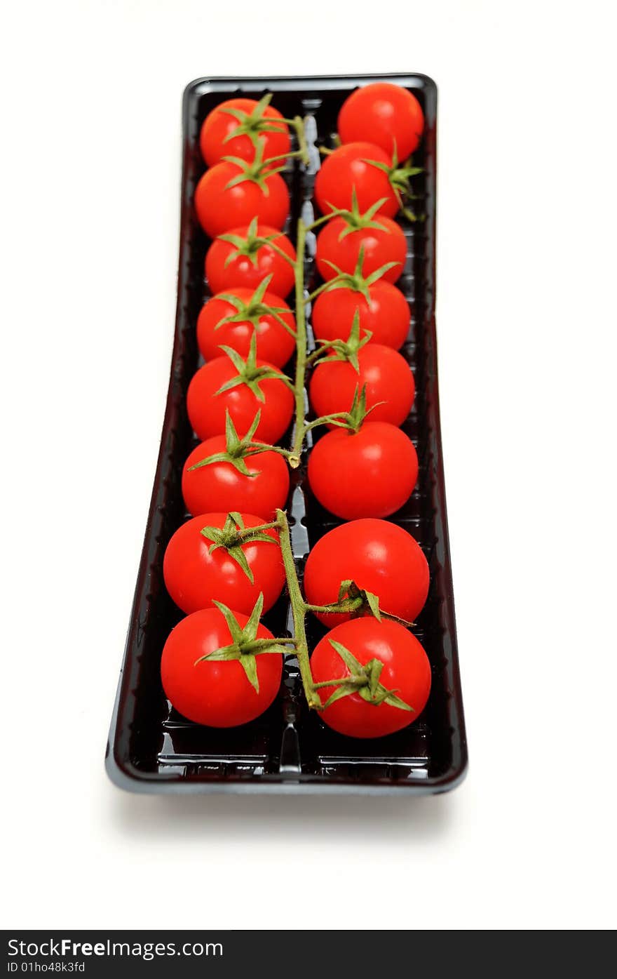 Packed cherry tomatoes