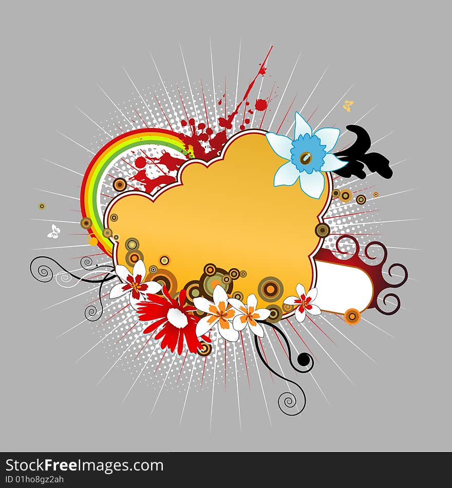 Colorful abstract illustration. Vector art