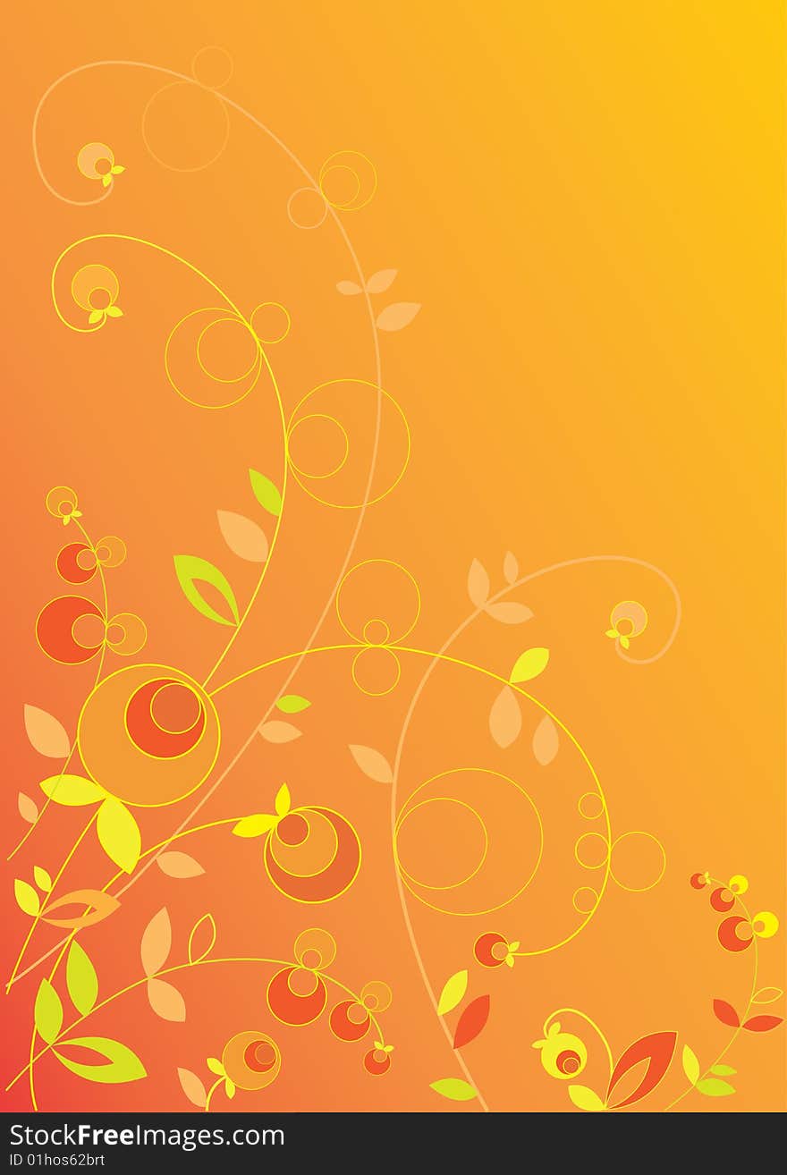 Floral  illustration. Berry background. Floral  illustration. Berry background.