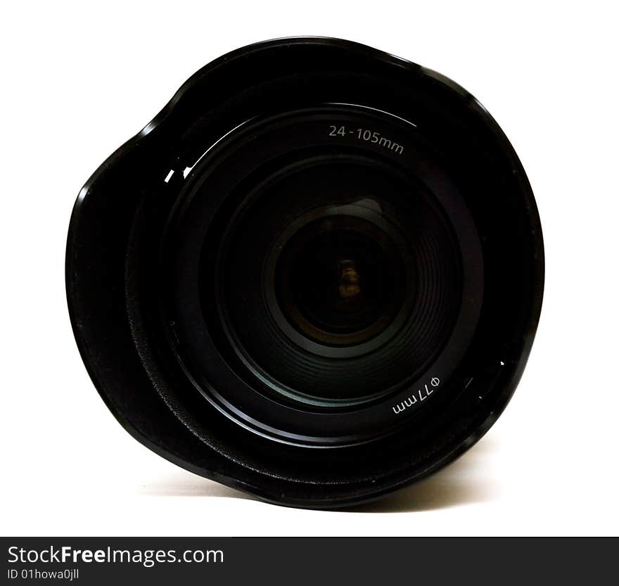 Camera lens isolated