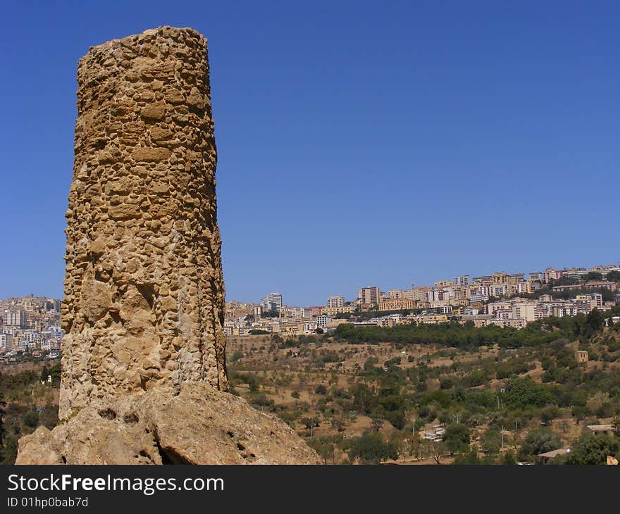 Agrigento Sicily-greek temple ruins