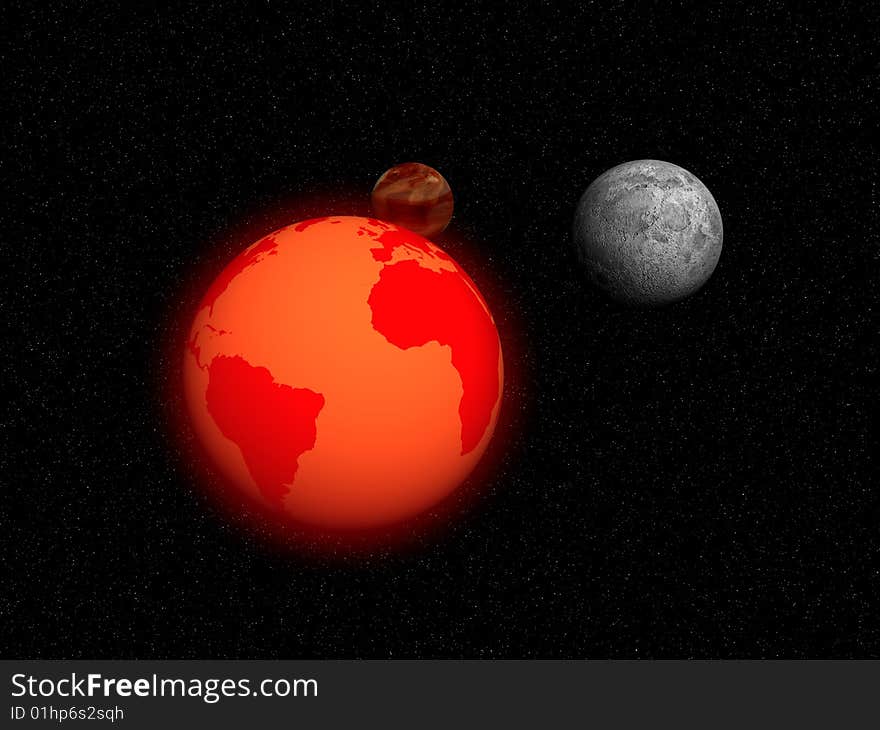 Global warming illustration for your designe