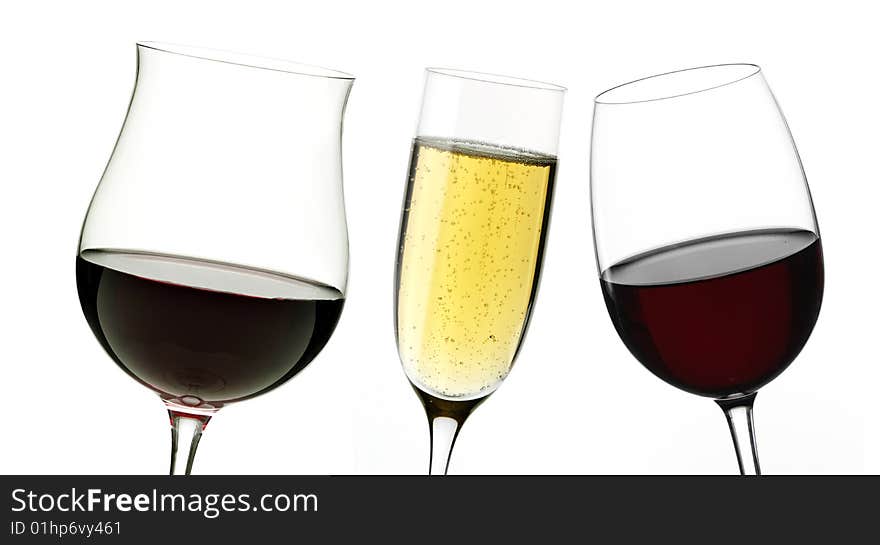 Red and white wine