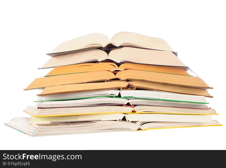 Stack Of Opened Books