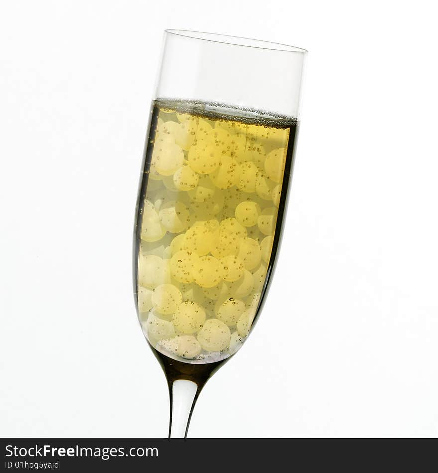 A champagne flute