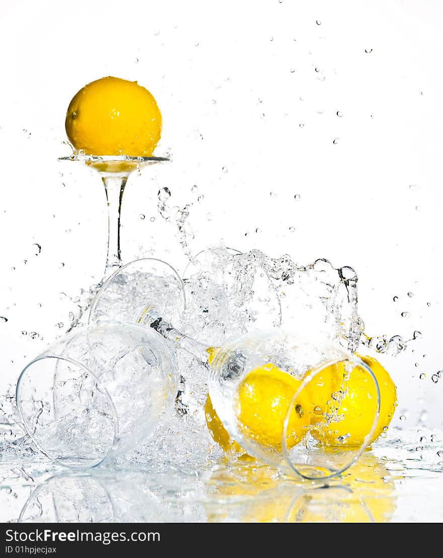 Lemon with water