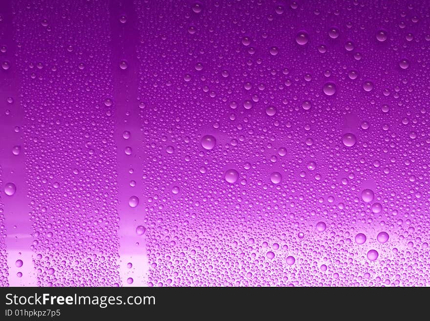 Pink water drops for background