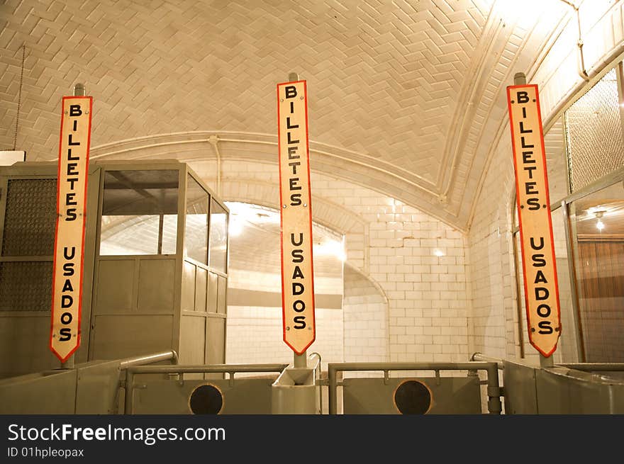 1919 chamberi underground station public free open access in madrid spain. 1919 chamberi underground station public free open access in madrid spain