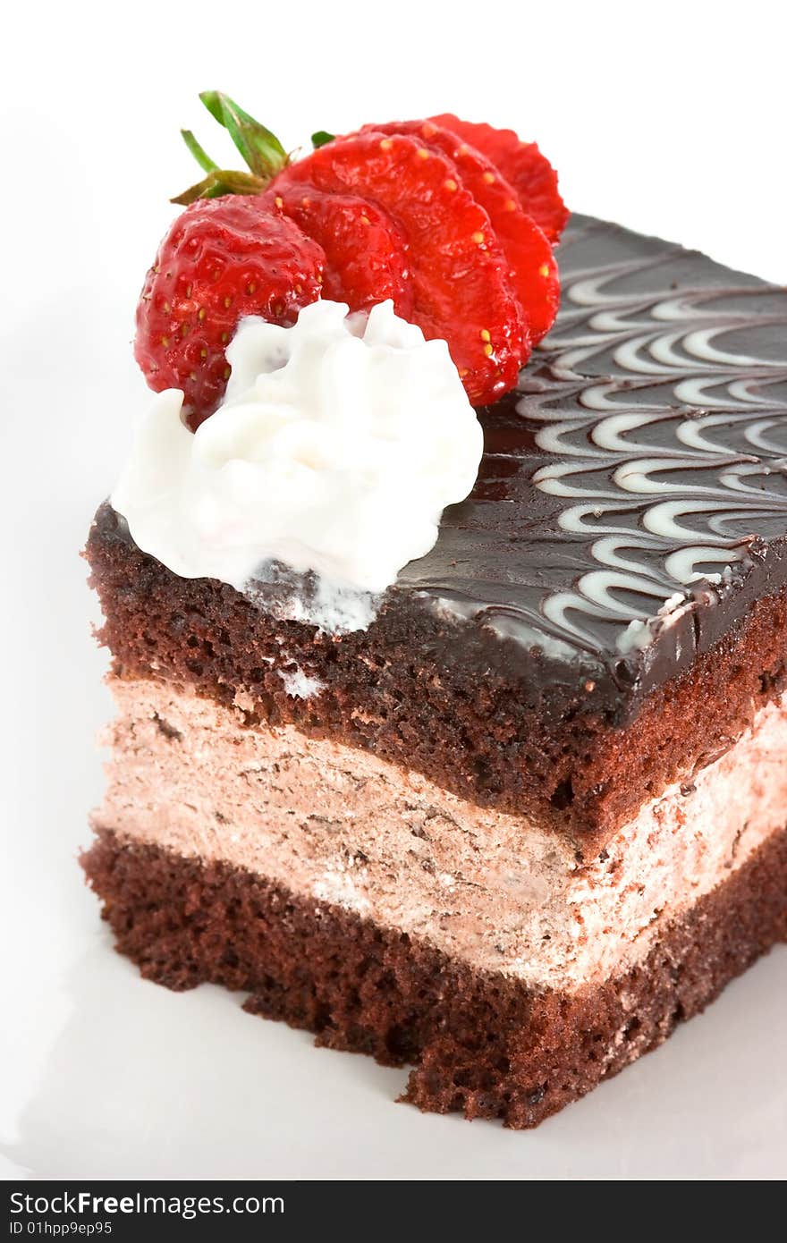 Piece of chocolate cake