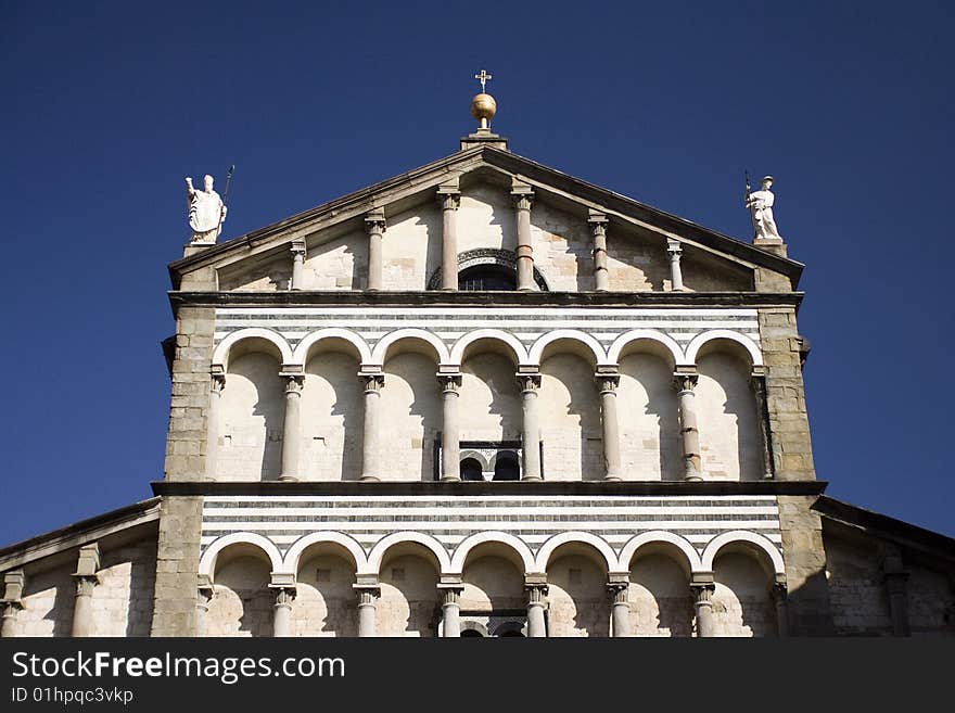 Cathedral facade in Tuscany