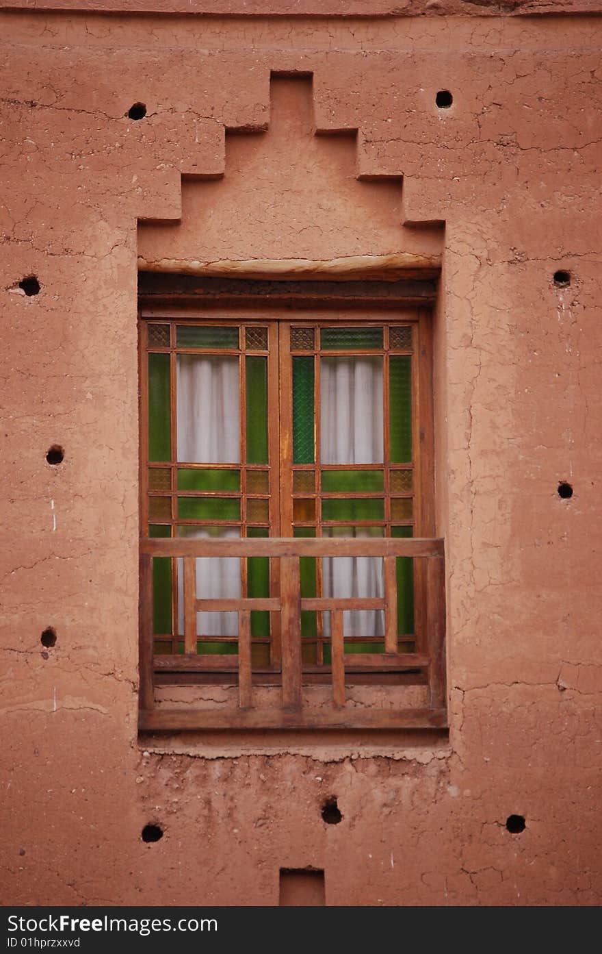 Colorful window - typical marocan ethic element