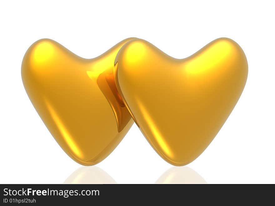 Golden hearts