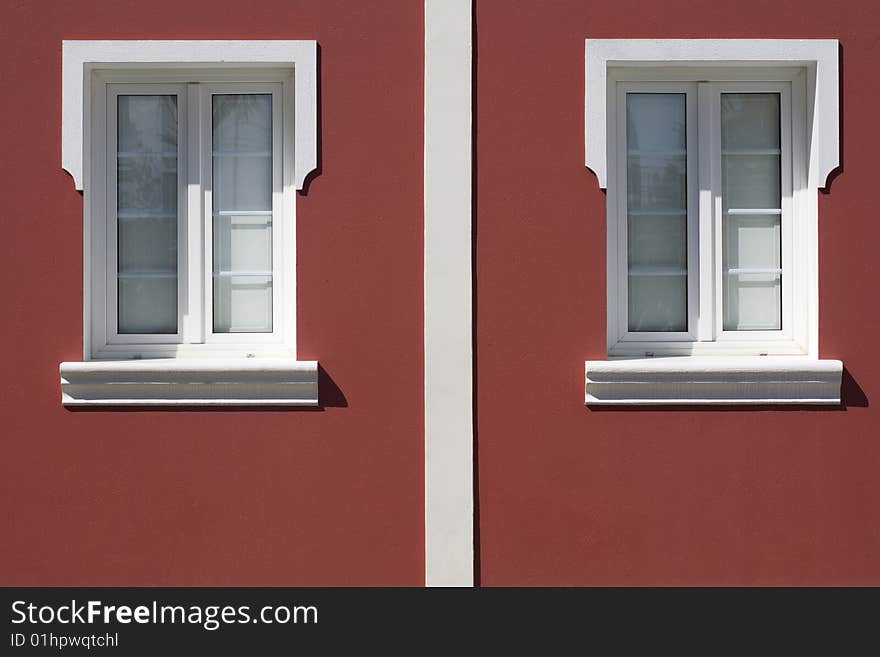 A photography of portuguese architecture. Bright and contrasting colors. A photography of portuguese architecture. Bright and contrasting colors.