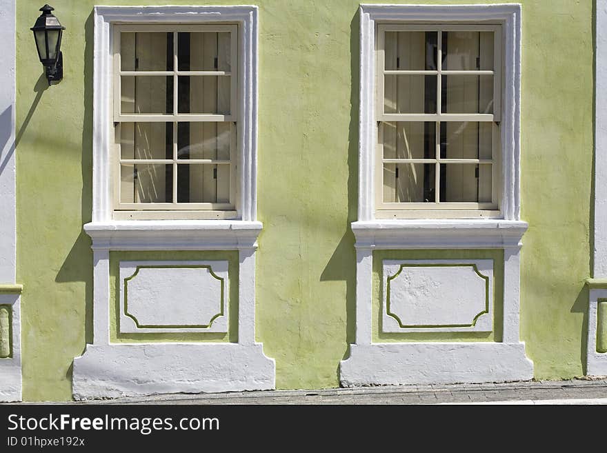 A photography of portuguese architecture. Bright and contrasting colors. A photography of portuguese architecture. Bright and contrasting colors.