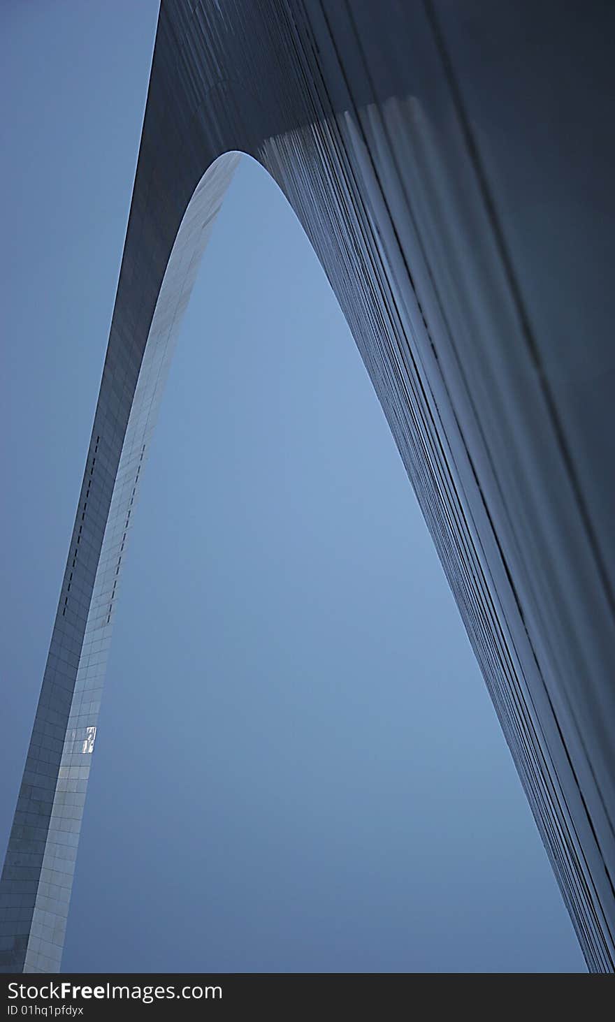 Blue arch on sky cloudless background. Blue arch on sky cloudless background