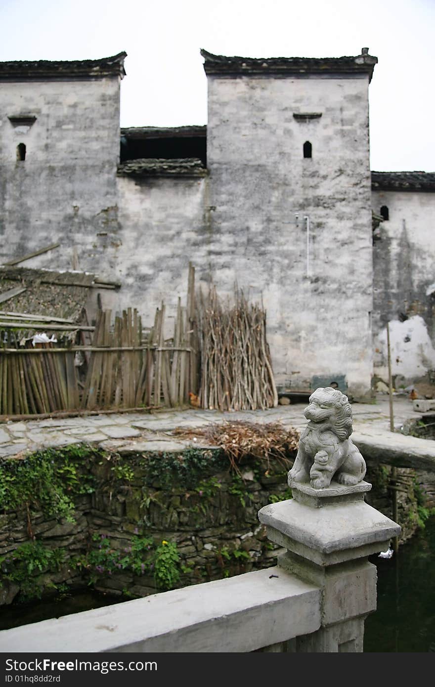 Rural traditional house in china. Rural traditional house in china.