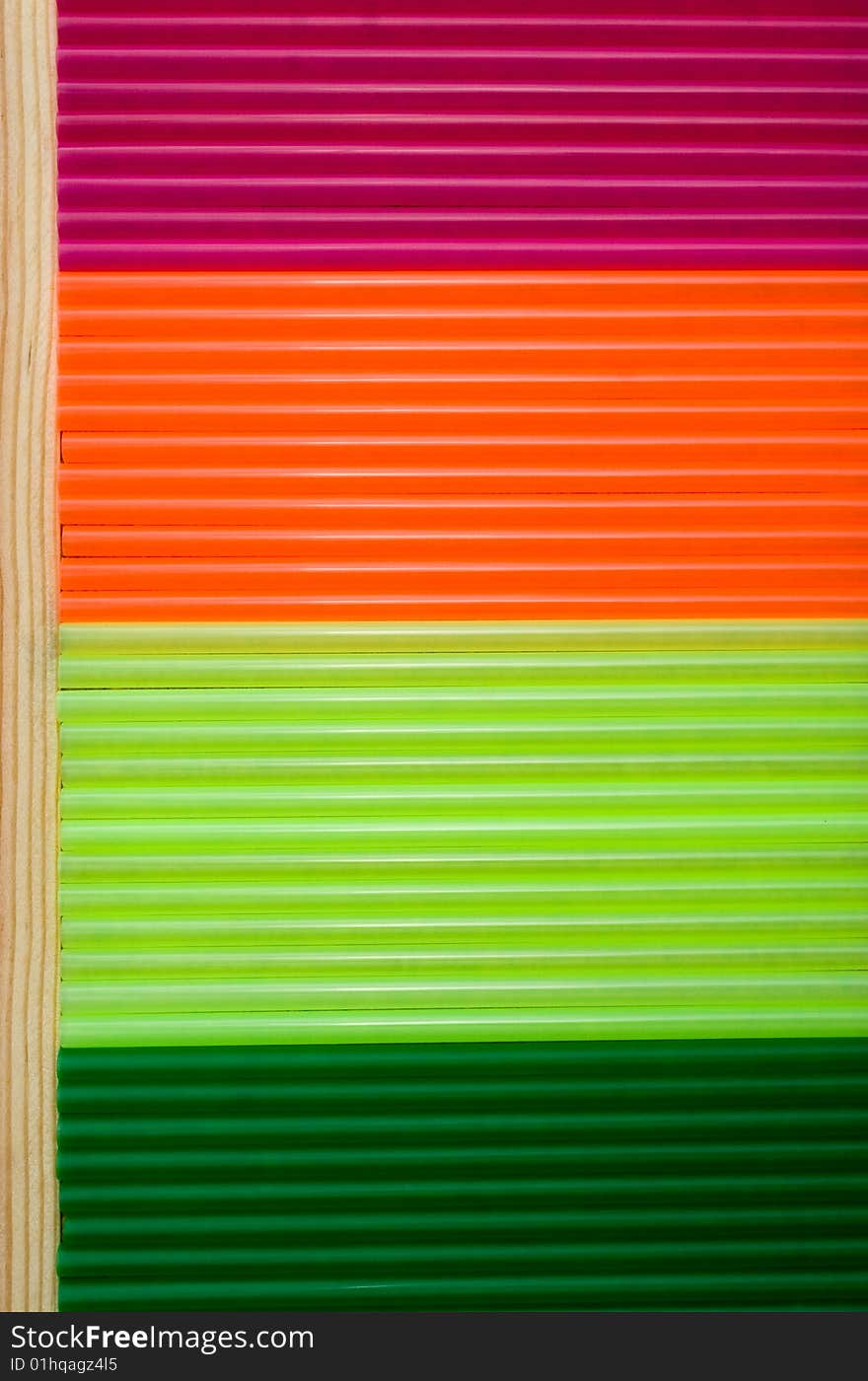 Colorful straws background