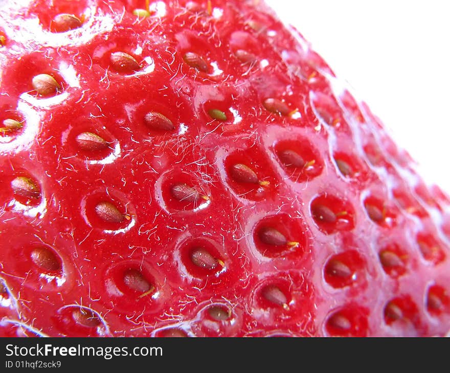 The increased large berry of a strawberry. The increased large berry of a strawberry