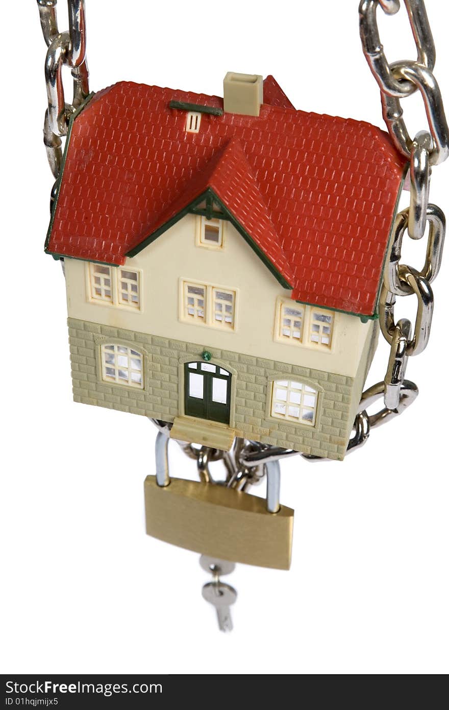 House  locked with padlock