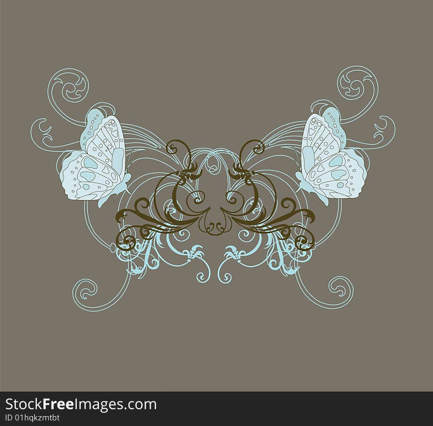 Illustration of a decorative background