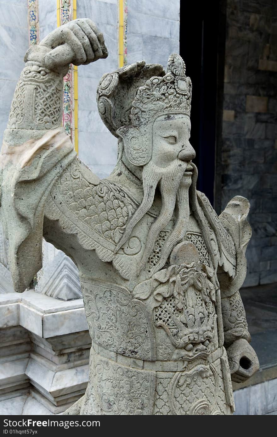 Guardian of a Buddhist temple, Thailand