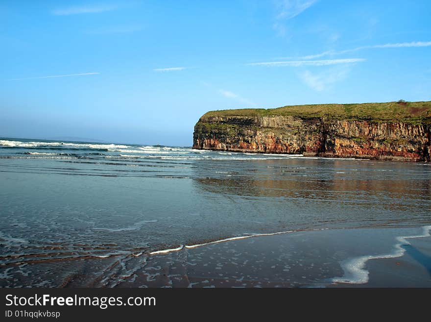 Ballybunion cliffs on the west coast of ireland. Ballybunion cliffs on the west coast of ireland