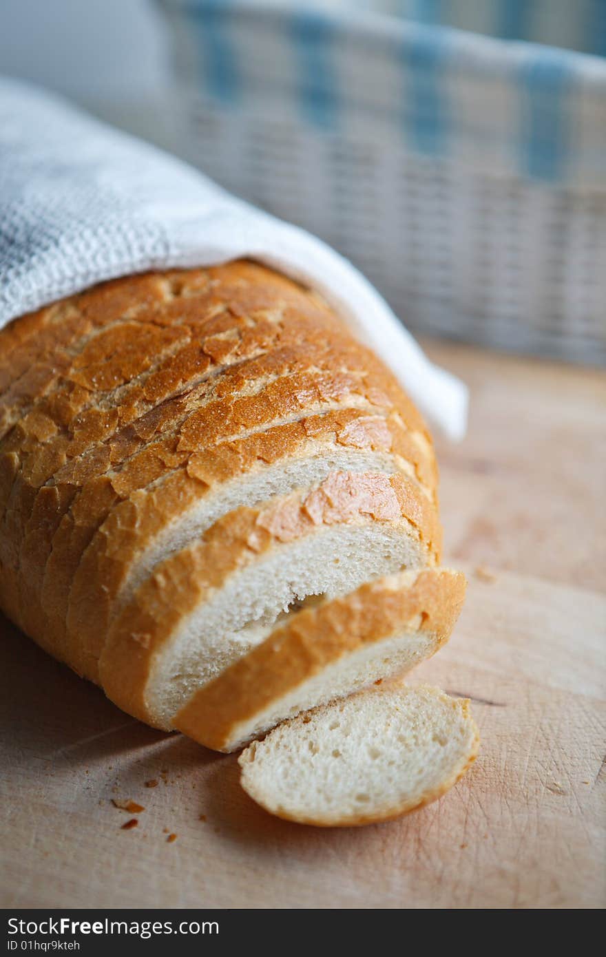 Fresh bread in the morning breakfast