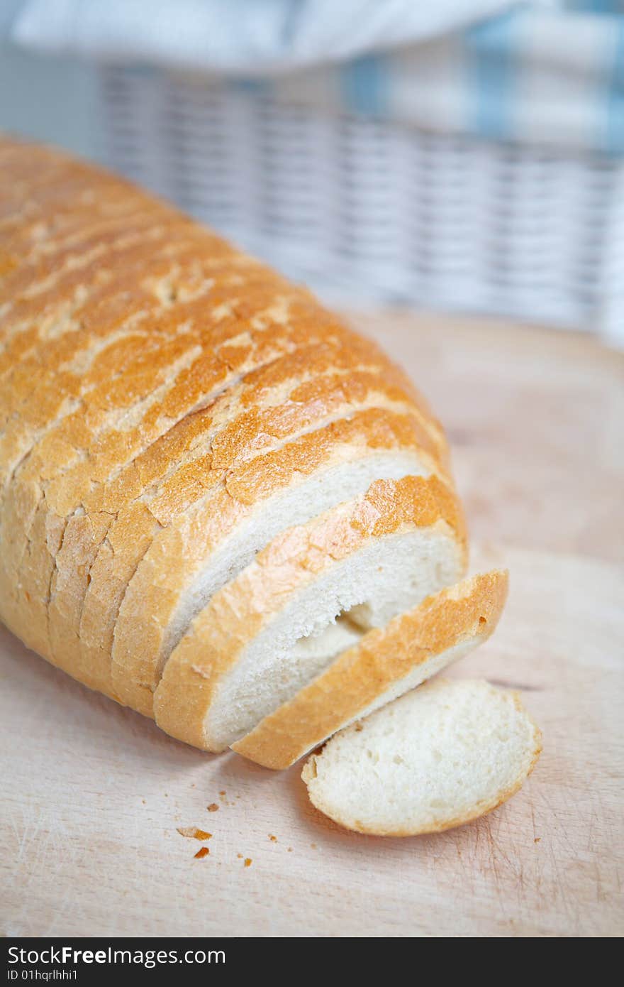 Fresh bread in the morning breakfast