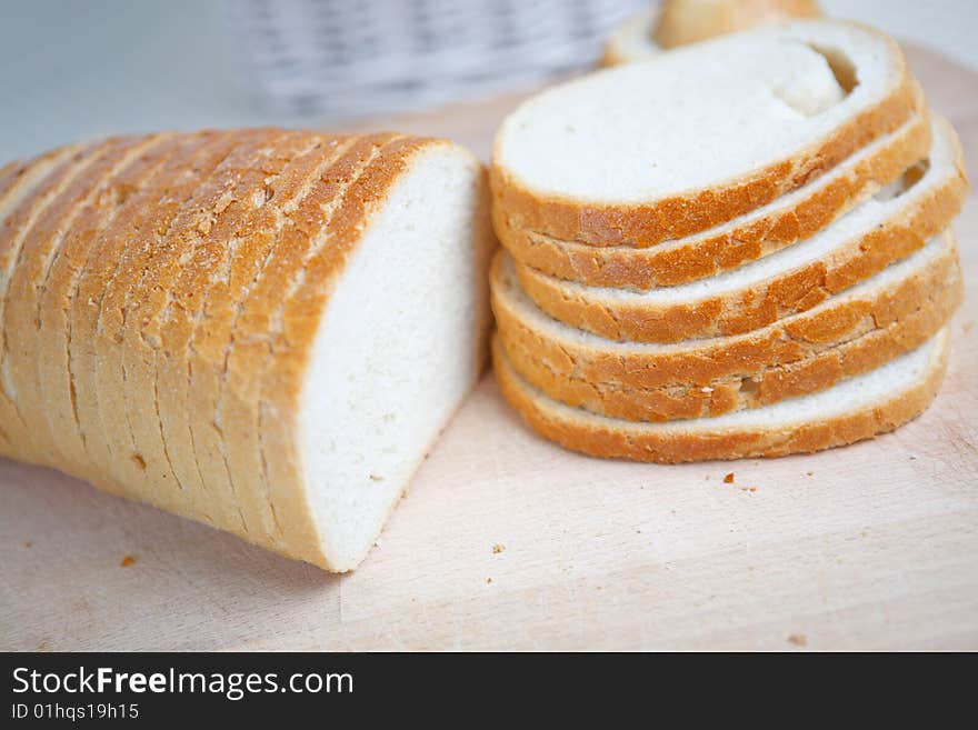 Fresh bread in the morning breakfast