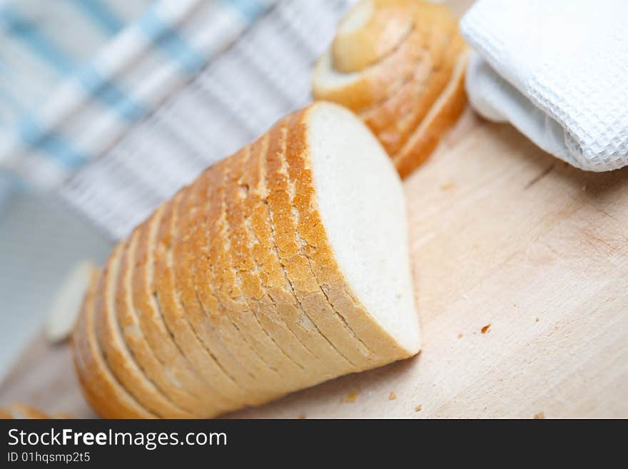 Fresh bread in the morning breakfast