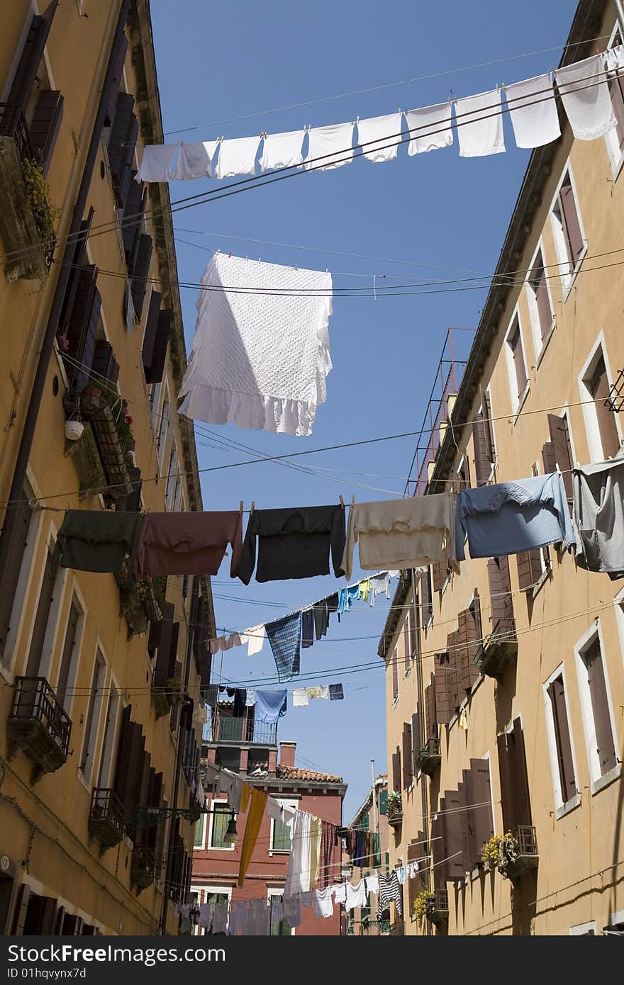 Washday Venice italy