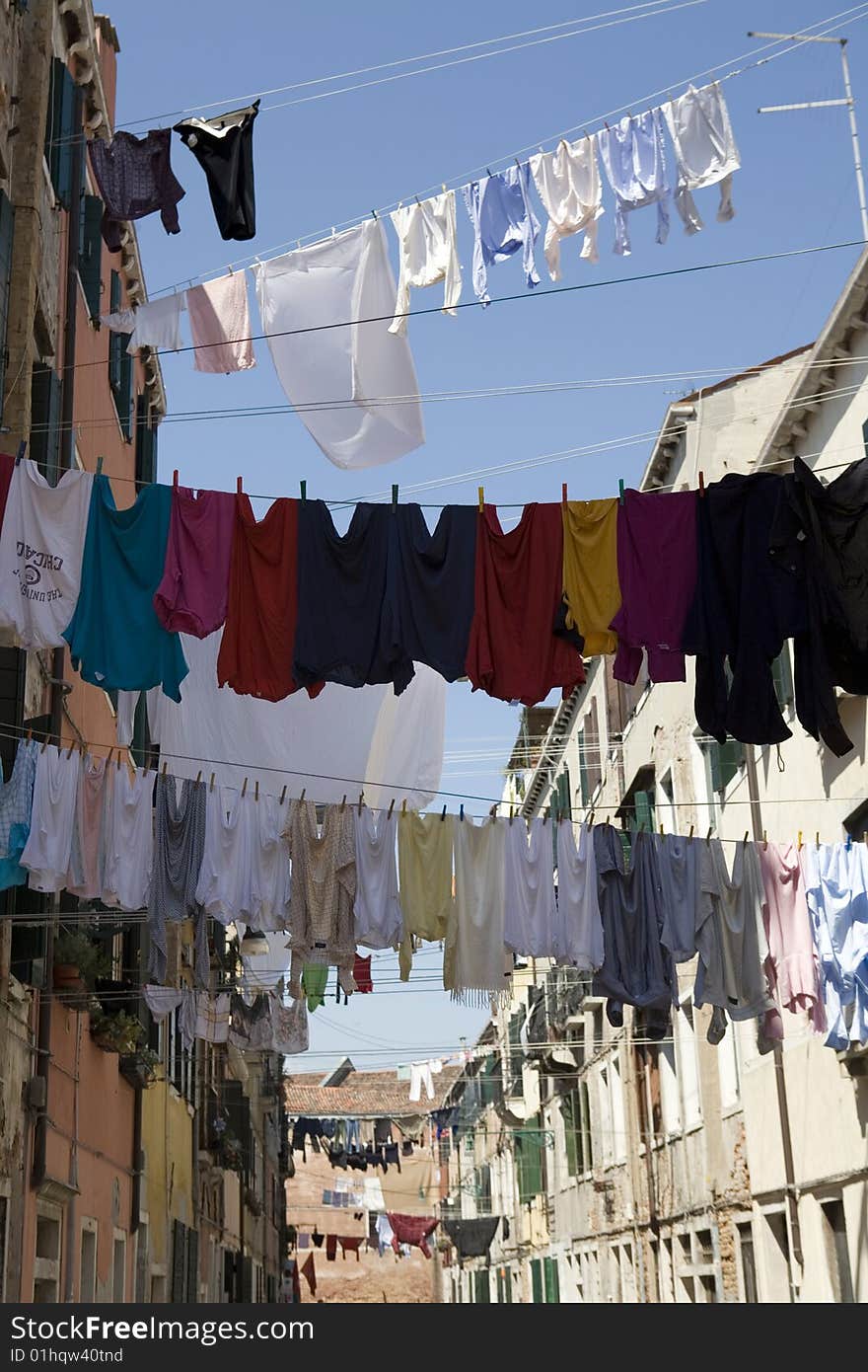 Washday Venice Italy