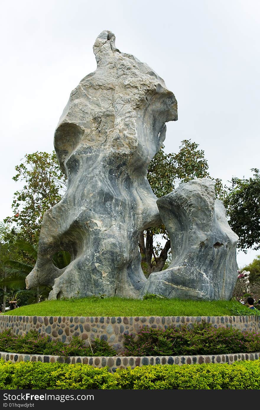 The garden of stones in Thailand