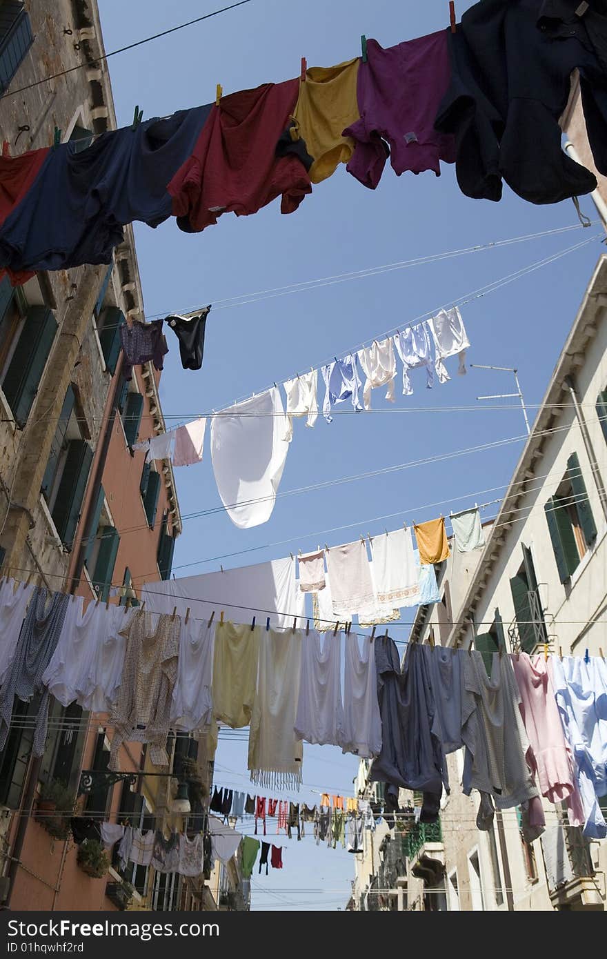 Washday Venice italy