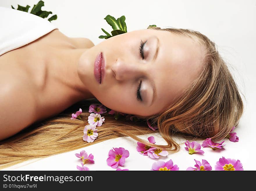 Woman Having Massage In Spa