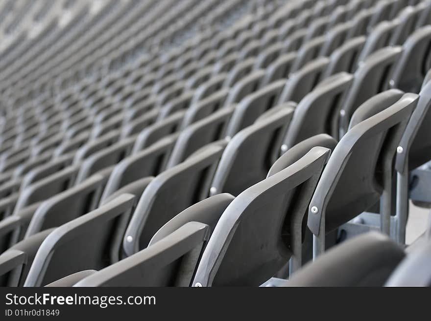 Sit in the Olympic stadium