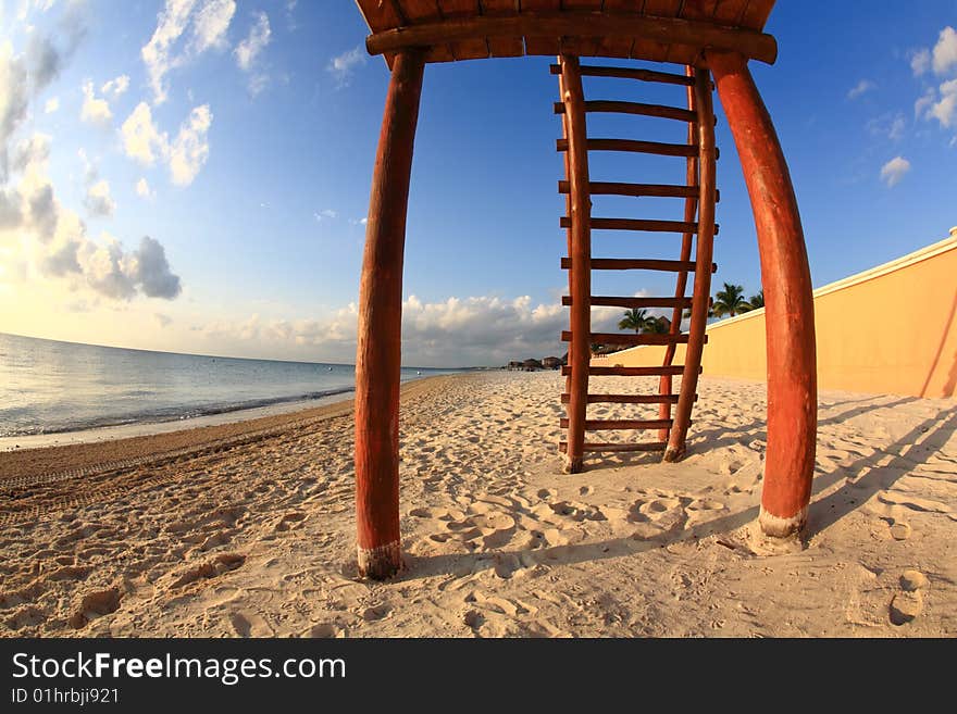 A Luxury All Inclusive Beach Resort At Morning