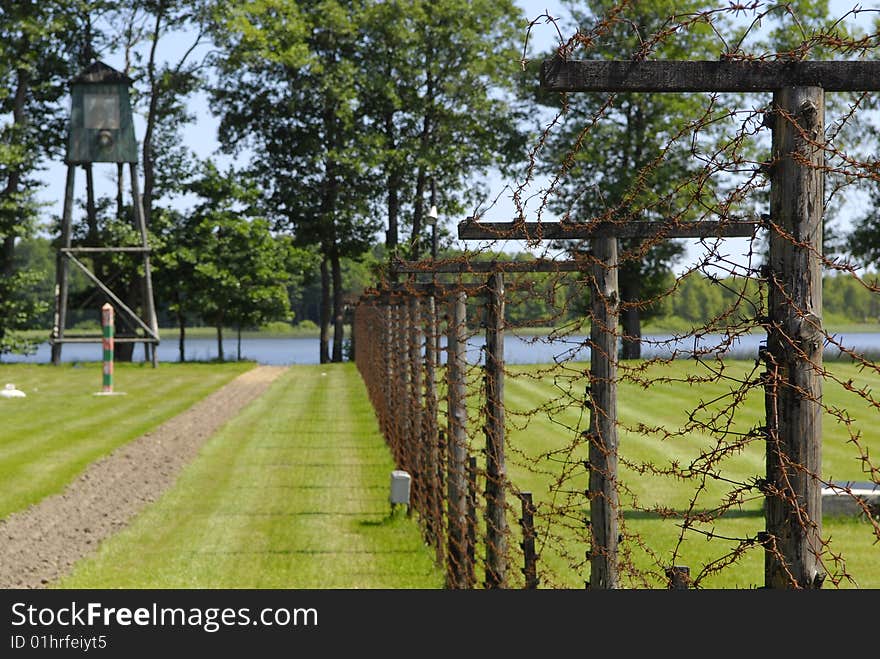 Lake and fence