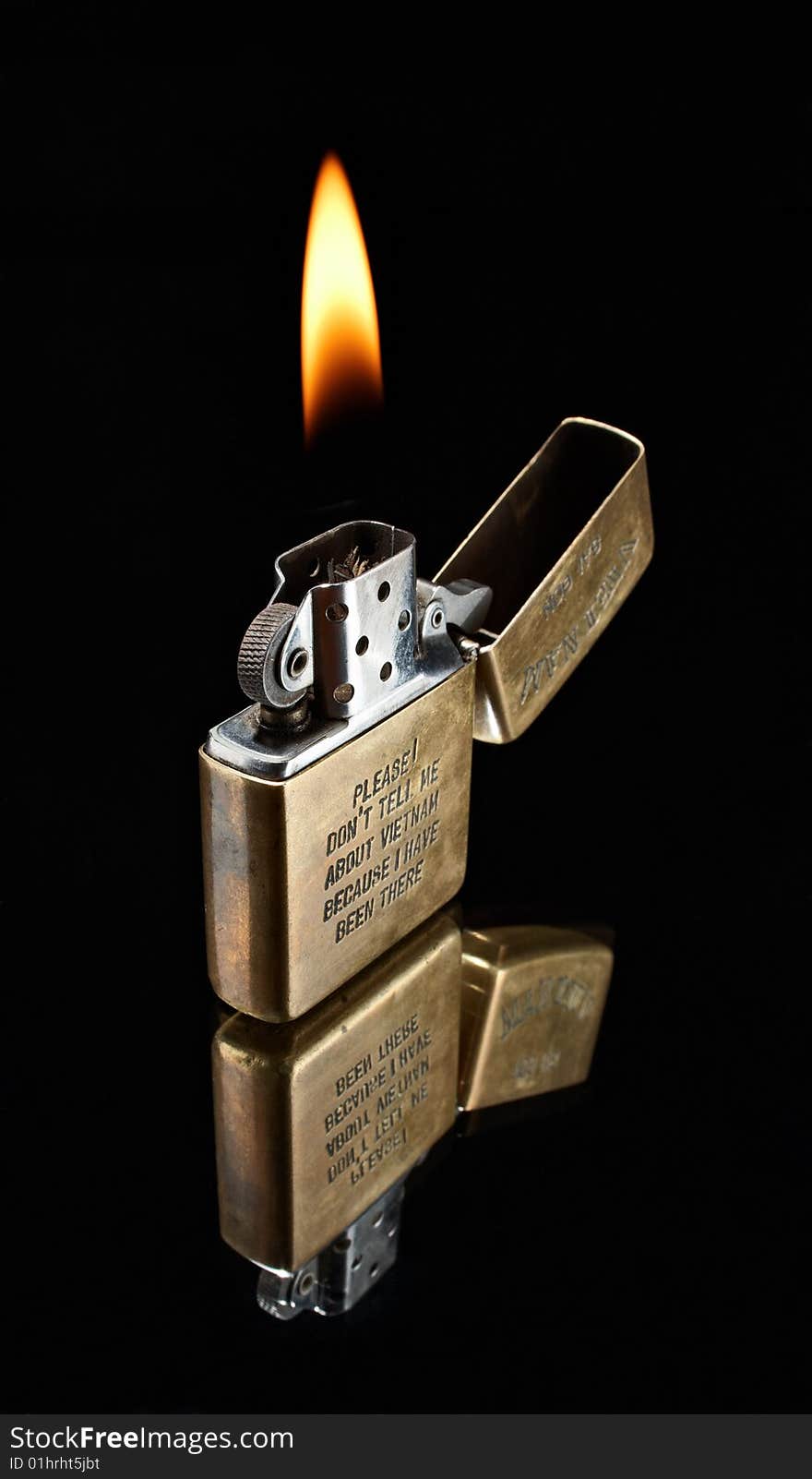 Old vintage lighter from Vietnam. Old vintage lighter from Vietnam