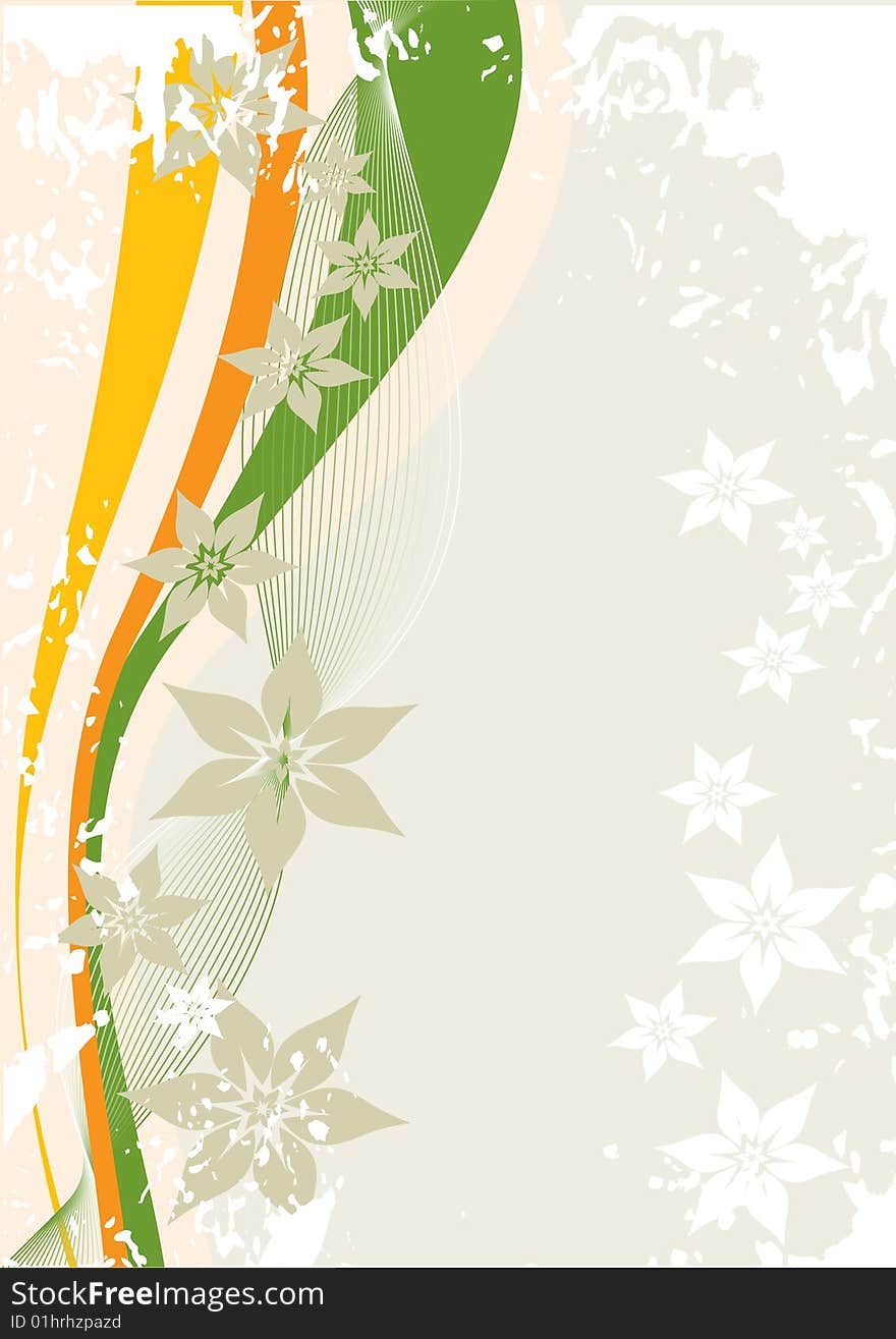 Abstract floral background, decorate vector