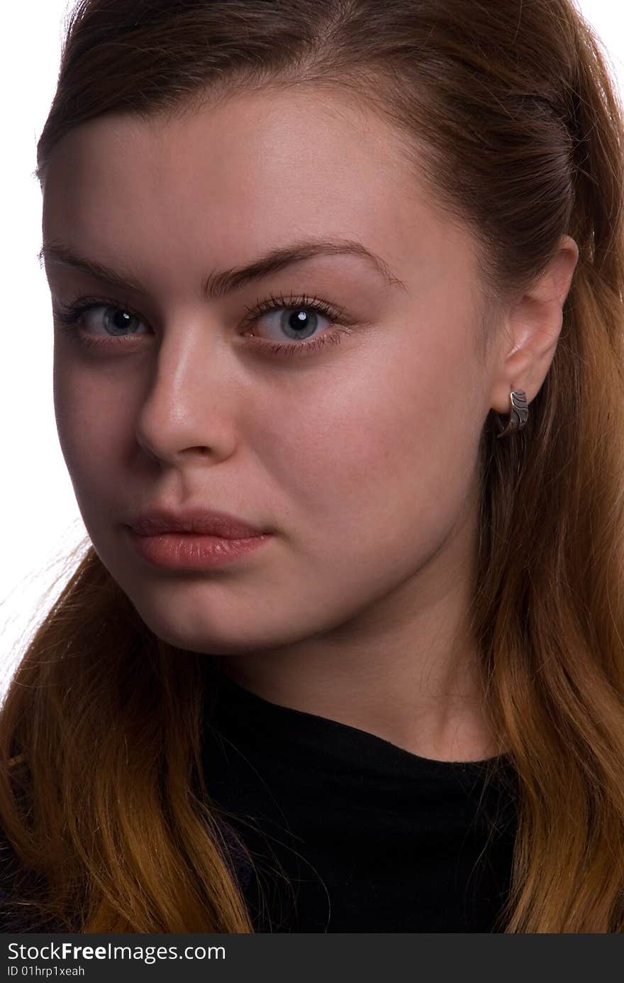 Portrait of girl with red hairs