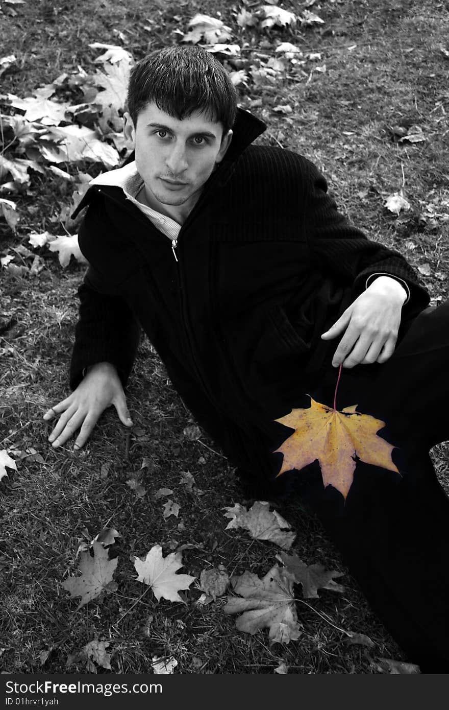 Guy With Leaf