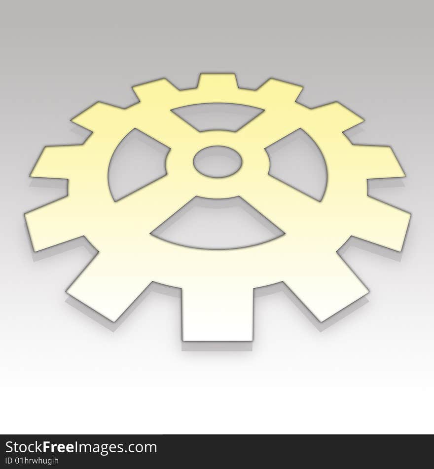 Mechanical gear wheel web graphic. Mechanical gear wheel web graphic