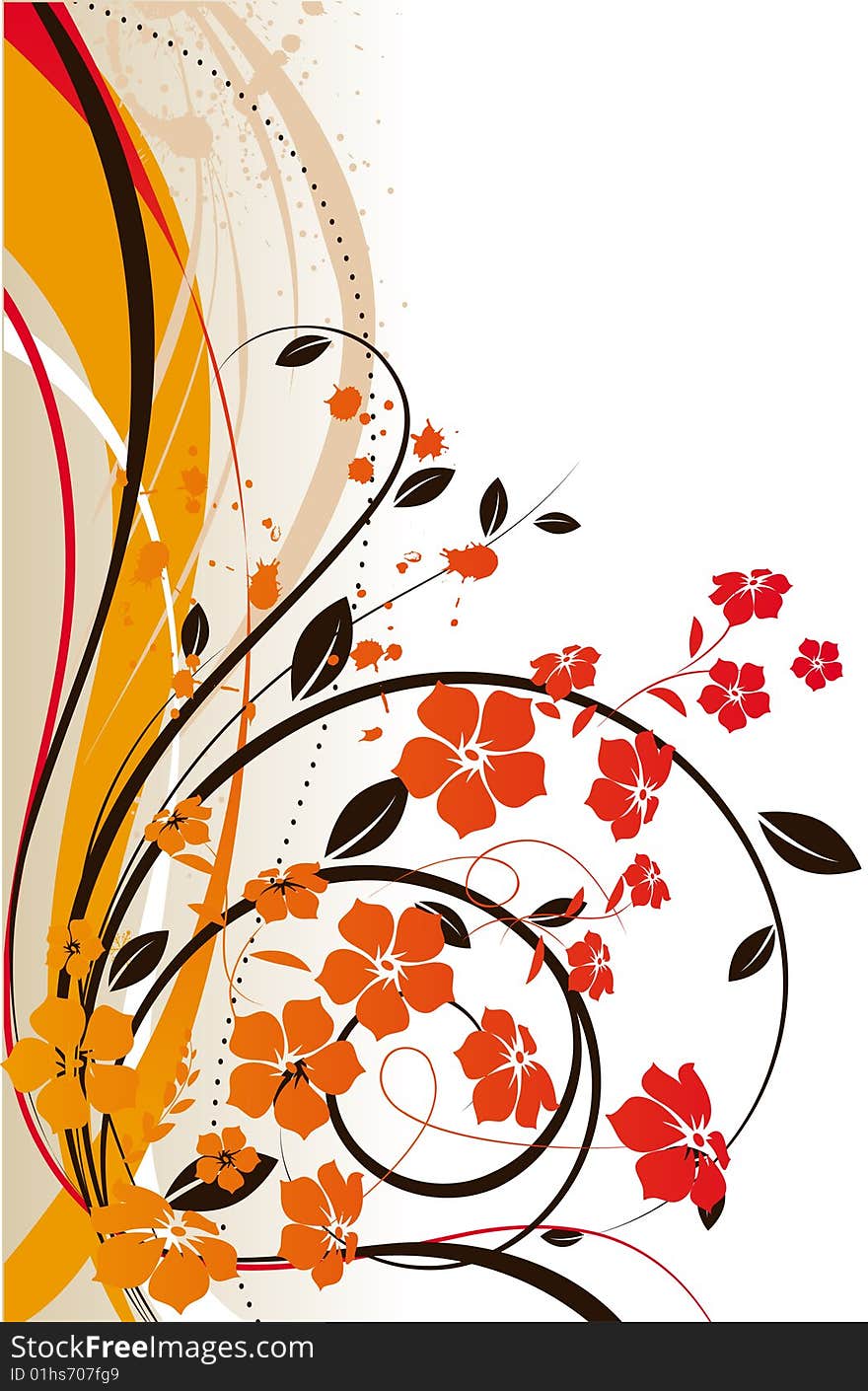 Floral Abstract Background.