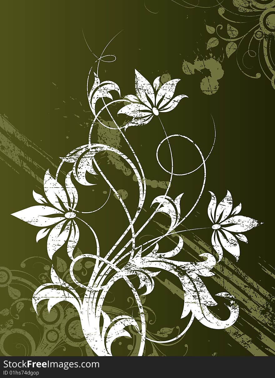 Floral Abstract Background.