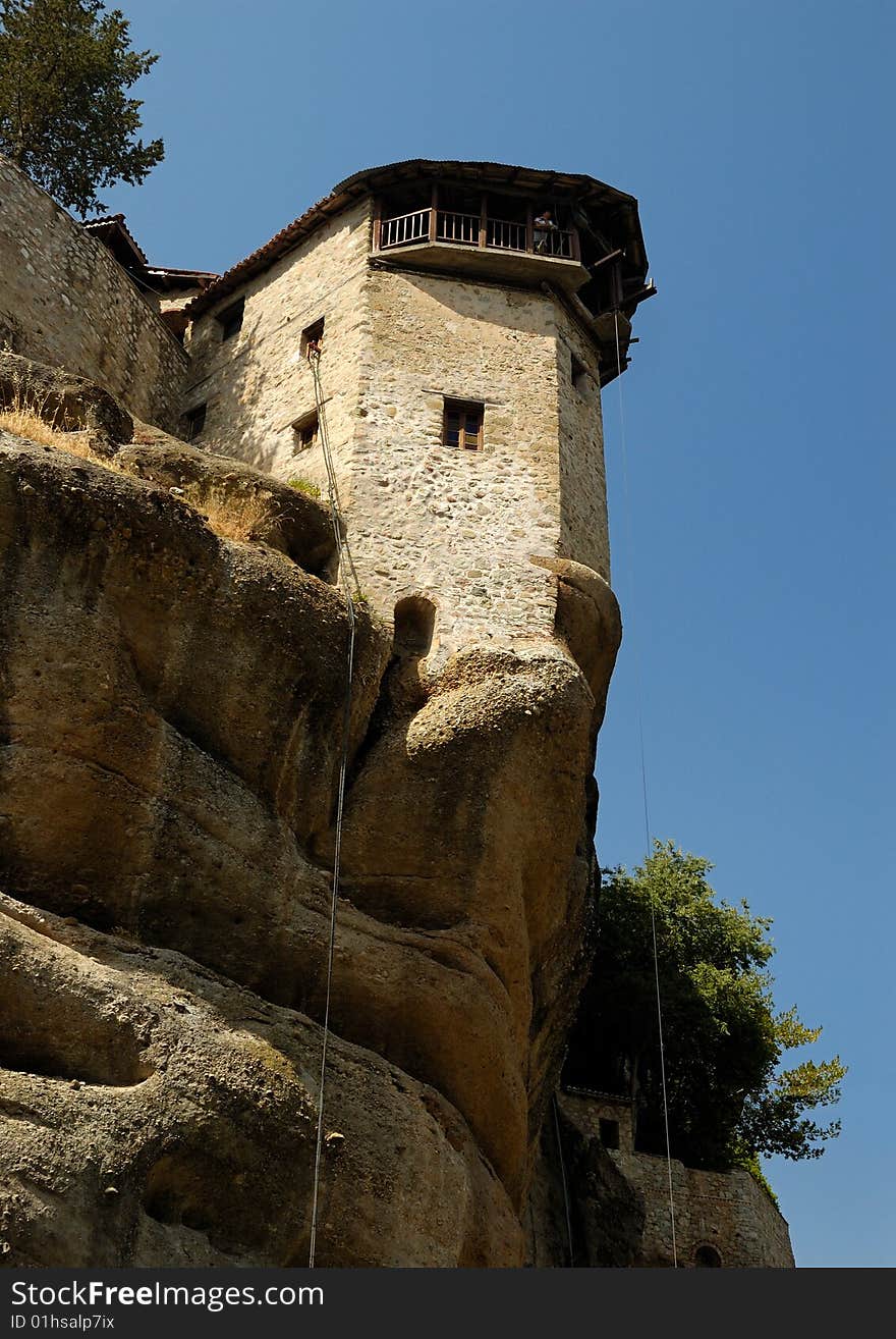 One of the famous Meteora monasteries in Greece. One of the famous Meteora monasteries in Greece