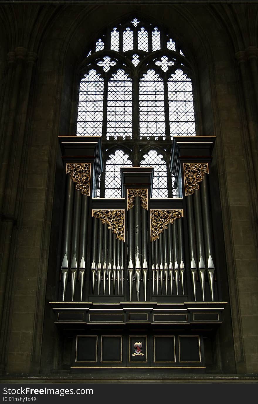 Ancient Organ At A Church