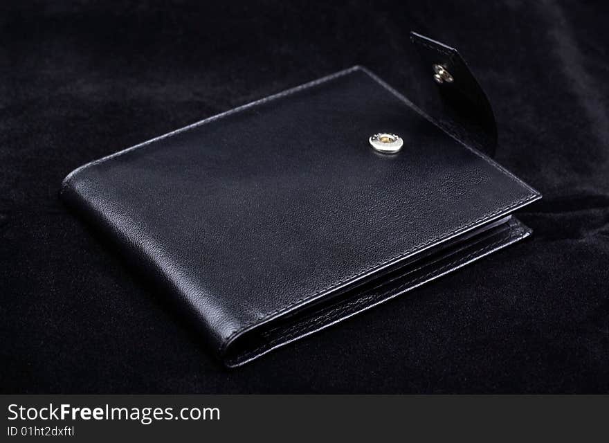 Wallet On Black Velvet.