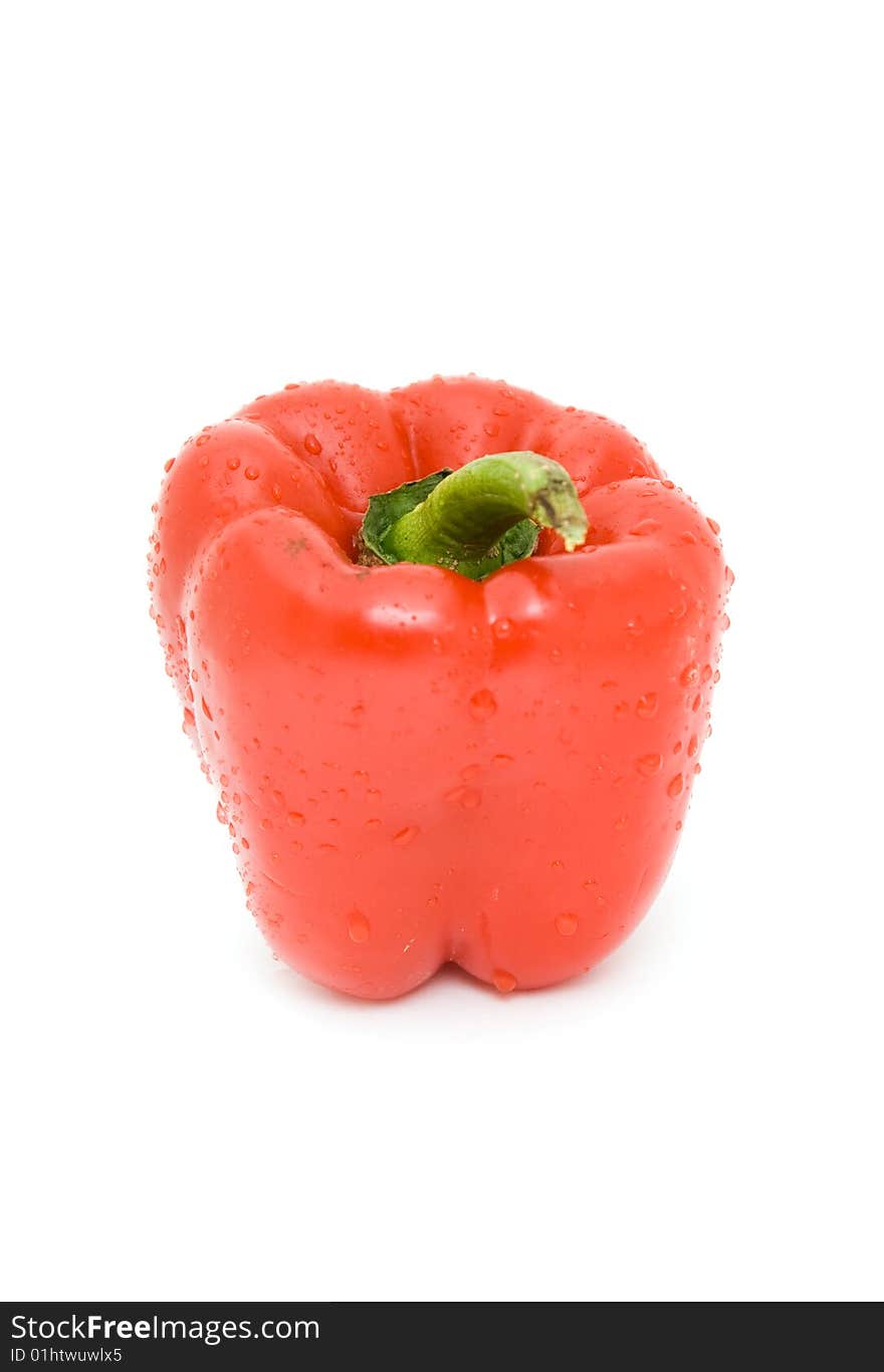 Sweet pepper isolated on white