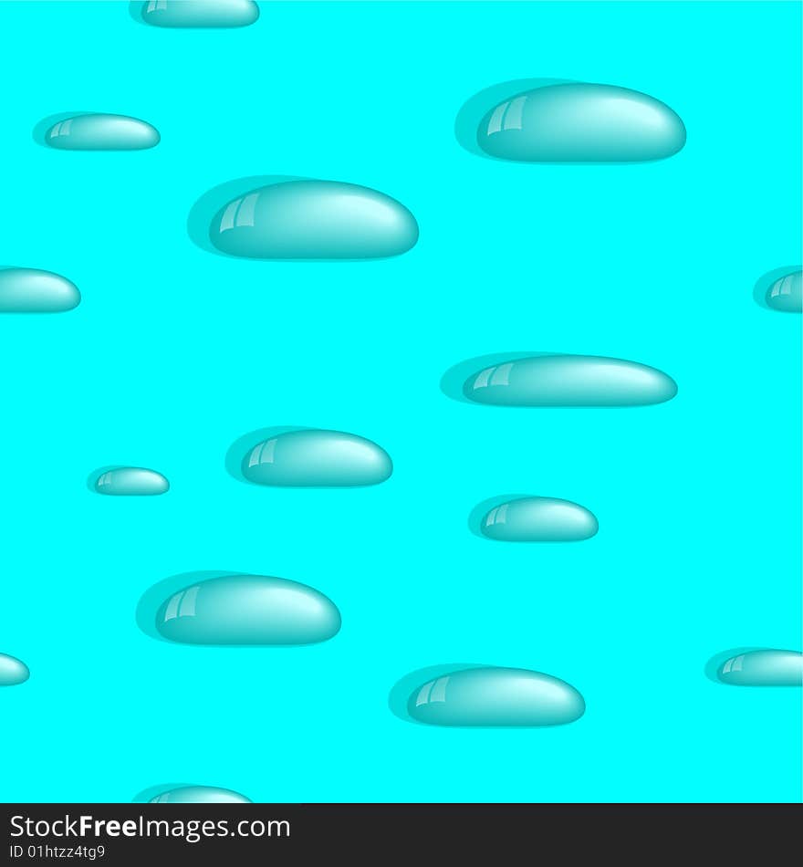 Seamless background with drops